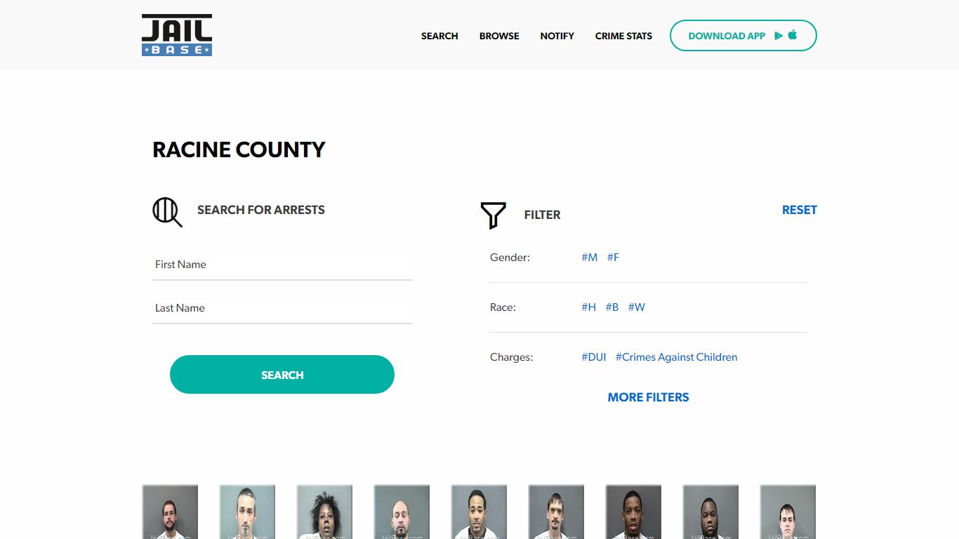 Racine County Jail Inmate Search and Mugshots | JailBase